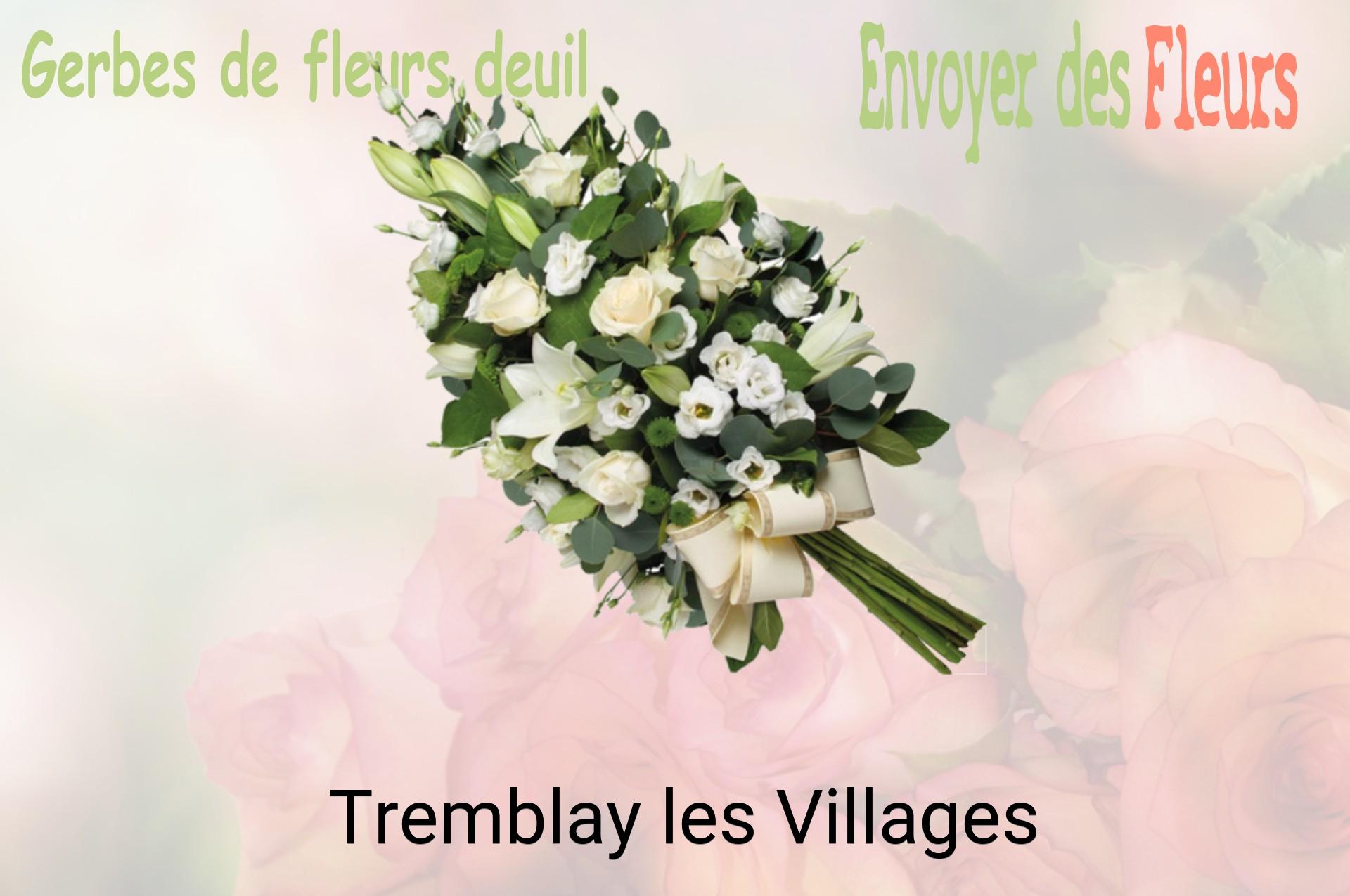Gerbe de fleurs de deuil livrée à Tremblay-les-Villages